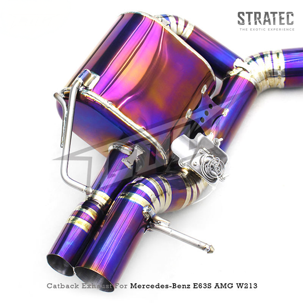 Titanium Valved Catback Exhaust System for Mercedes Benz E63 E63S AMG W213 4.0TT