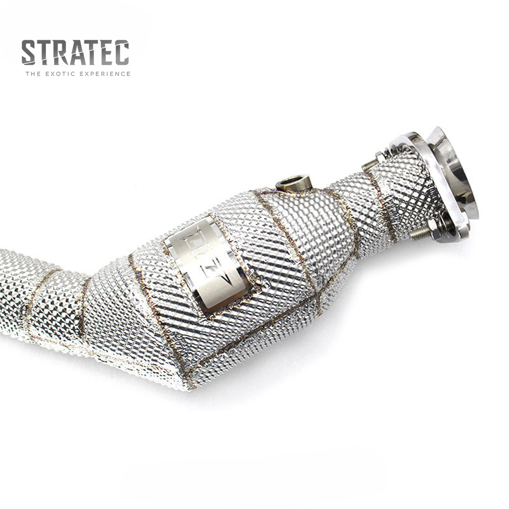 High‑Flow Catted Stainless Steel Downpipe for Jaguar F‑TYPE 3.0T