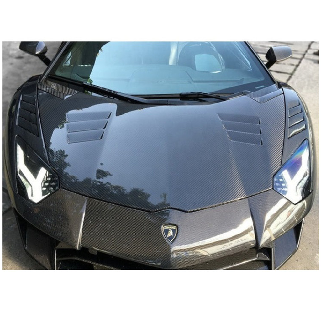 BKSS 750 Style Dry Carbon Fiber Hood Bonnet for Lamborghini Aventador
