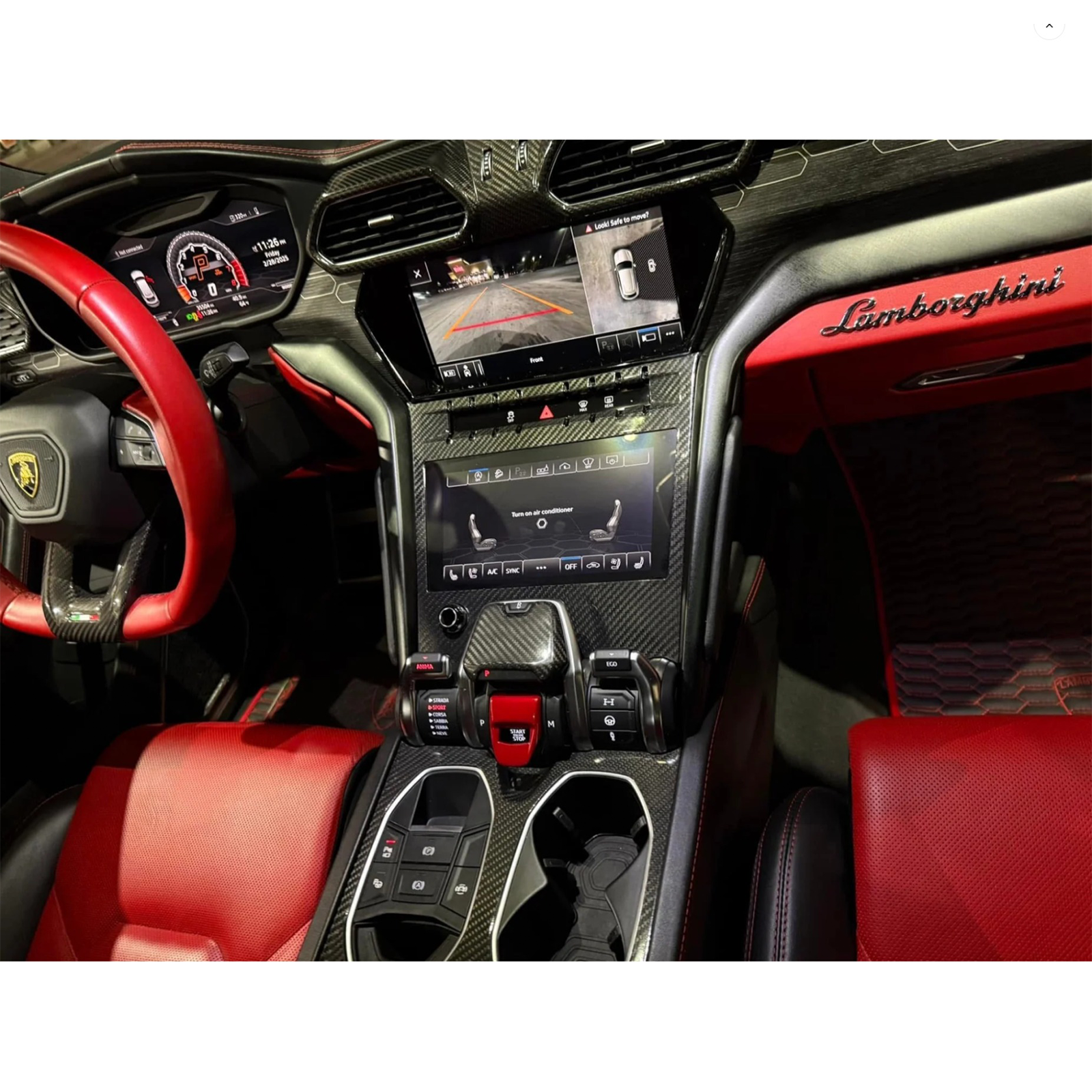 Dry Carbon Fiber Interior Trim Kit for Lamborghini Urus