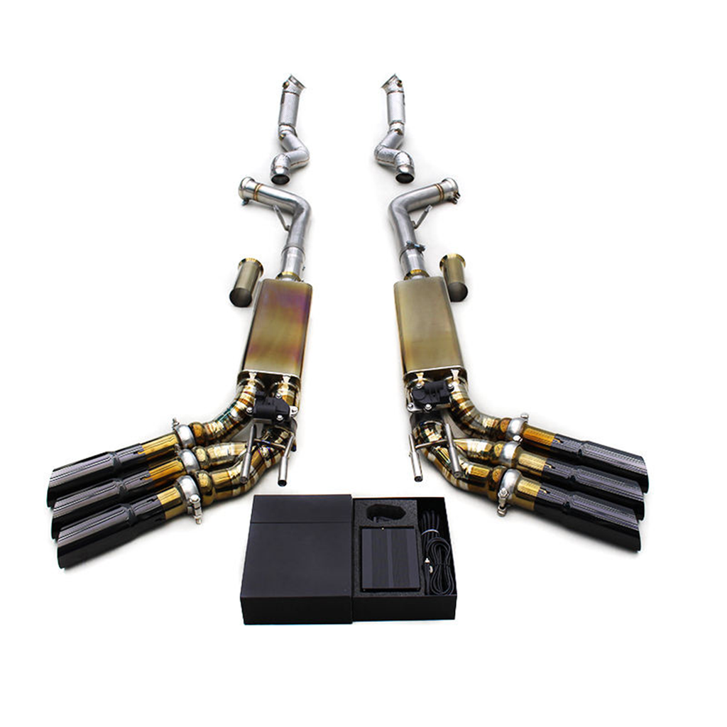 Titanium Catback Exhaust System Downpipes for Mercedes Benz G500 G550 W463