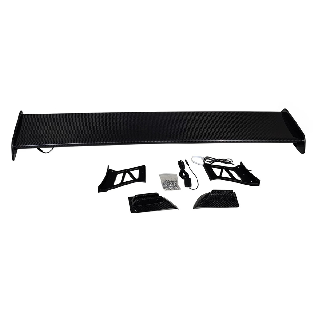 Prepreg Carbon Fiber Wing w/ LED for BMW G80 M3 G82 M4 G87 M2