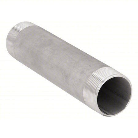 2" MNPT x 11" TBE Stainless Steel Pipe Nipple Sch 40