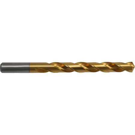 9/64 118 Degree General Purpose Jobber Length Drill Cle-Line 1898T TiN HSS RHS/RHC