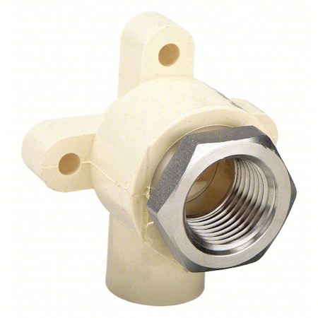 CPVC Drop Ear Elbow, 90 Degrees , CTS, Schedule SDR-11, 1/2" Pipe Size, FNPT x CTS Hub