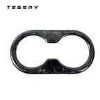 Backseat Cup Holder for Tesla Model 3 Model Y - Carbon Fiber Interior Mods