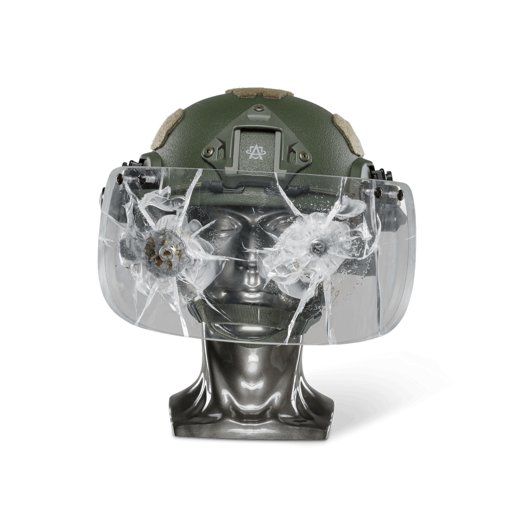 Ballistic Helmet with Face Shield - NIJ Level IIIA+