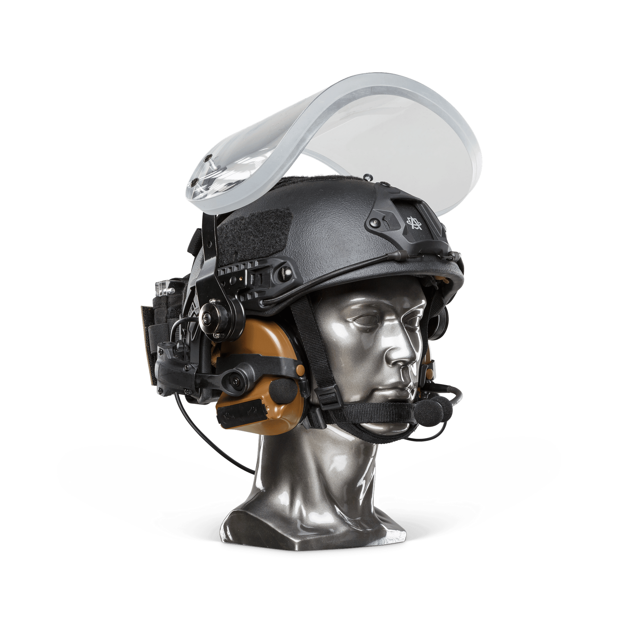 Ballistic Helmet with Face Shield - NIJ Level IIIA+