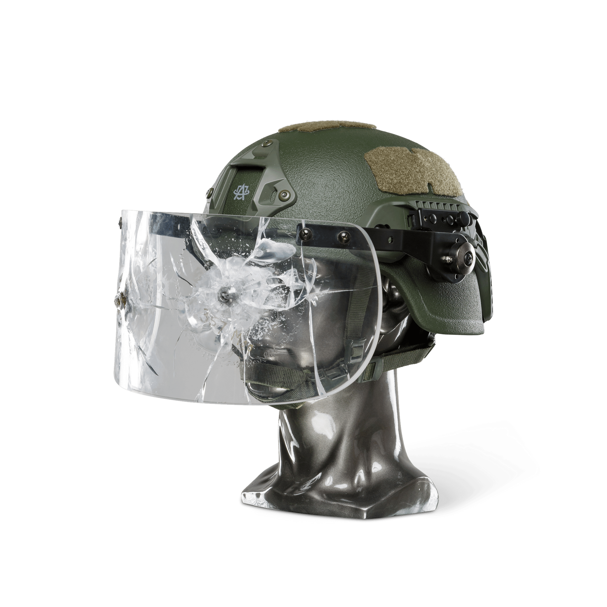Ballistic Helmet with Face Shield - NIJ Level IIIA+