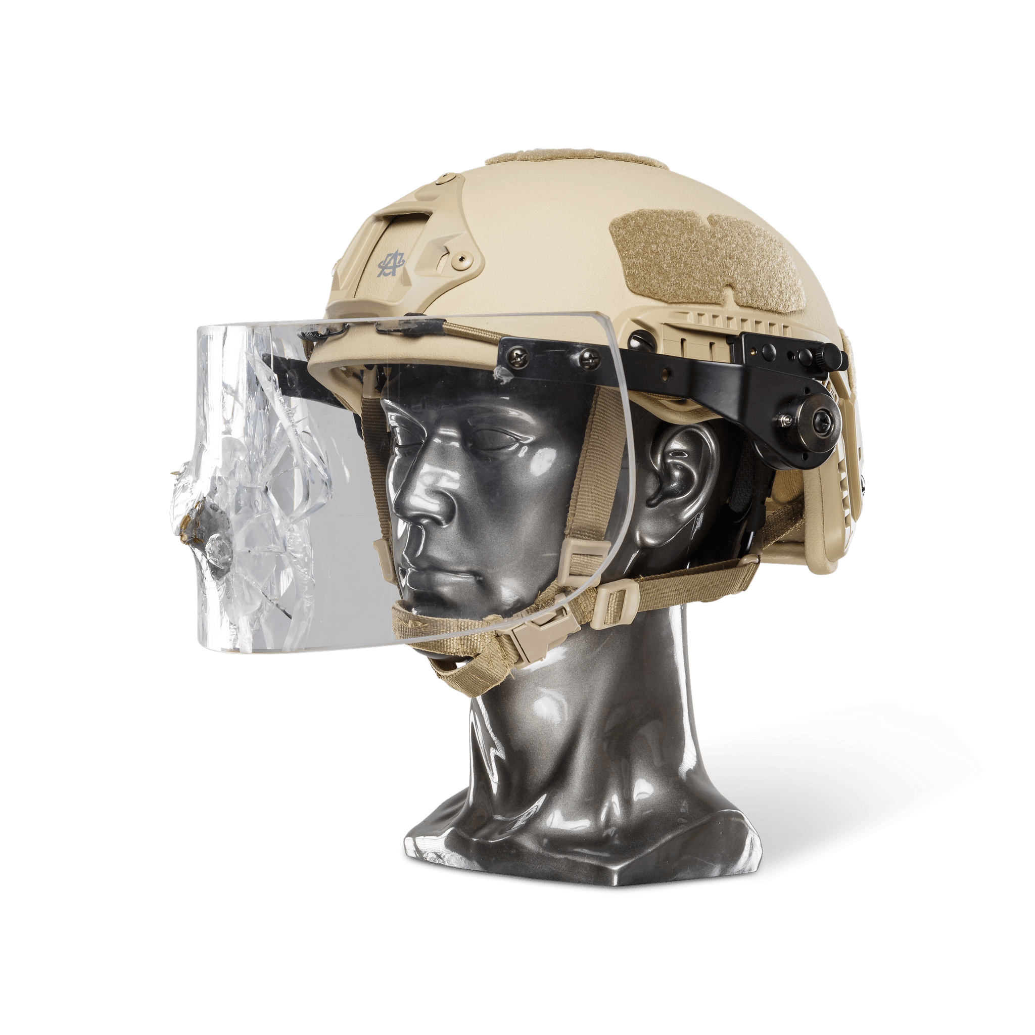 Ballistic Helmet with Face Shield - NIJ Level IIIA+