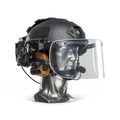 Ballistic Helmet with Face Shield - NIJ Level IIIA+
