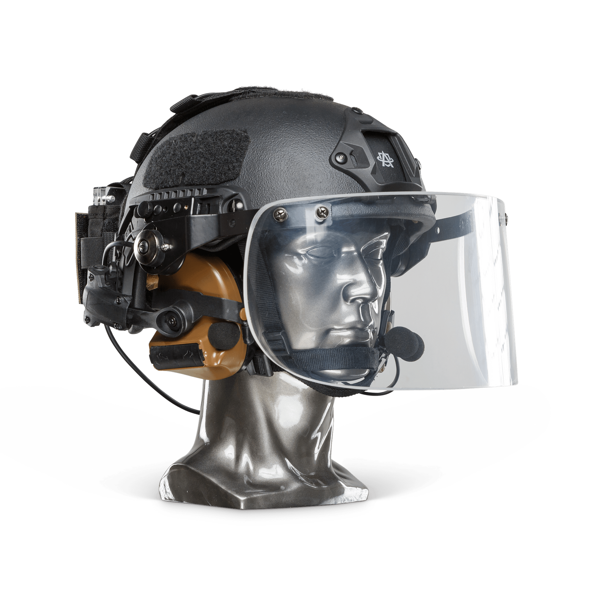 Ballistic Helmet with Face Shield - NIJ Level IIIA+