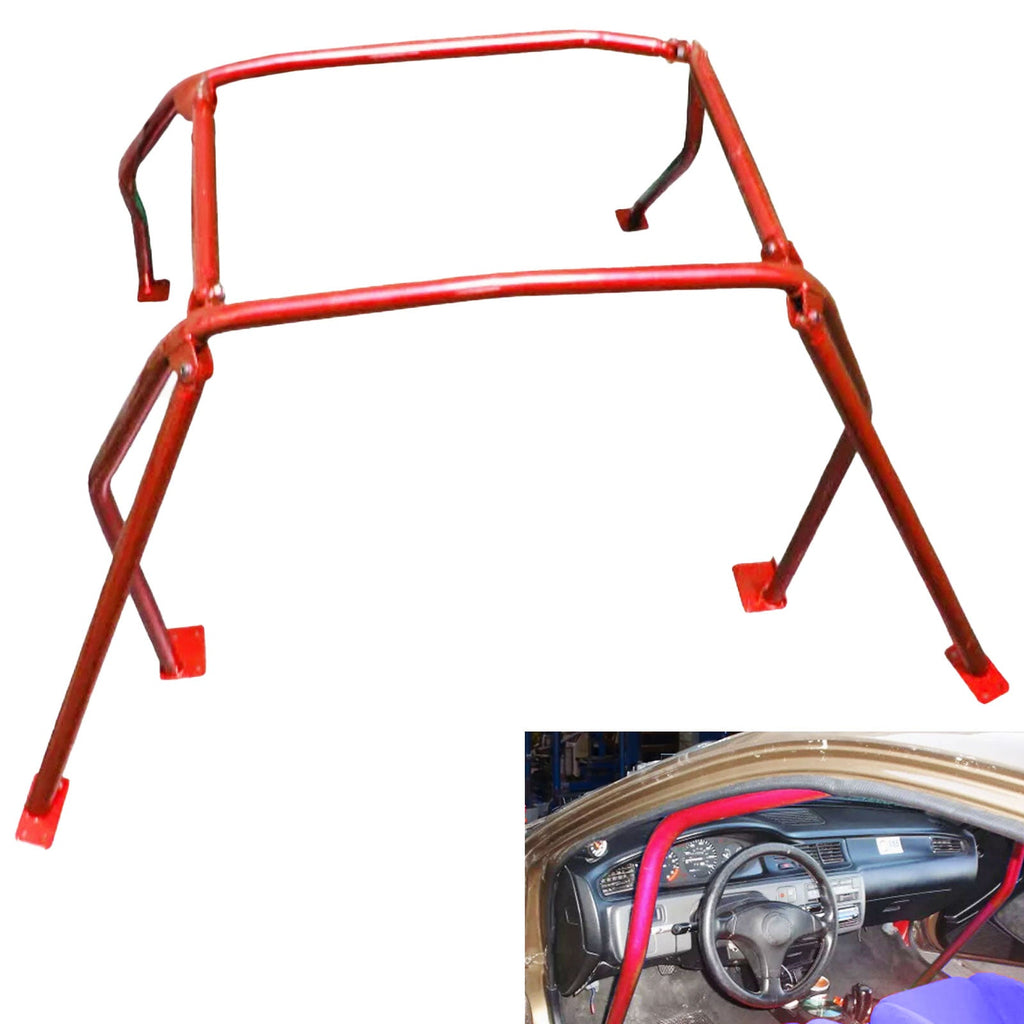 For 92 93 94 95 Honda Civic EG 3Dr Hatchback Jdm 6-Point Steel Roll Cage