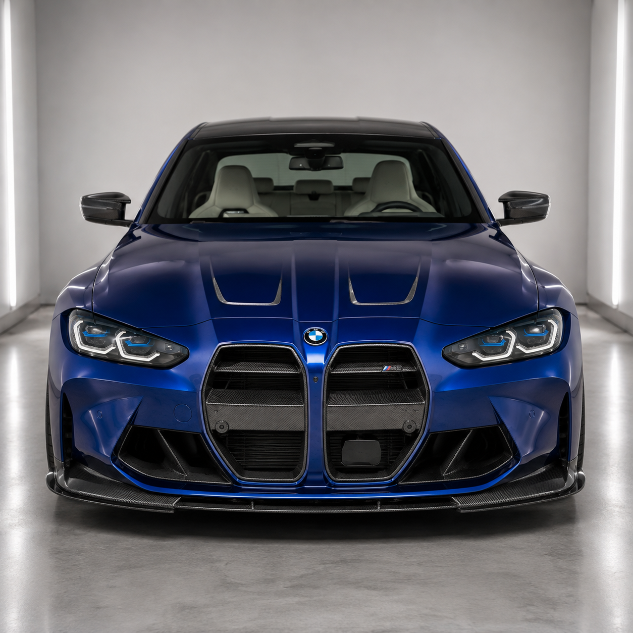Aggressive M Style Carbon Fiber Front Lip for BMW G80 M3 G82 G83 M4