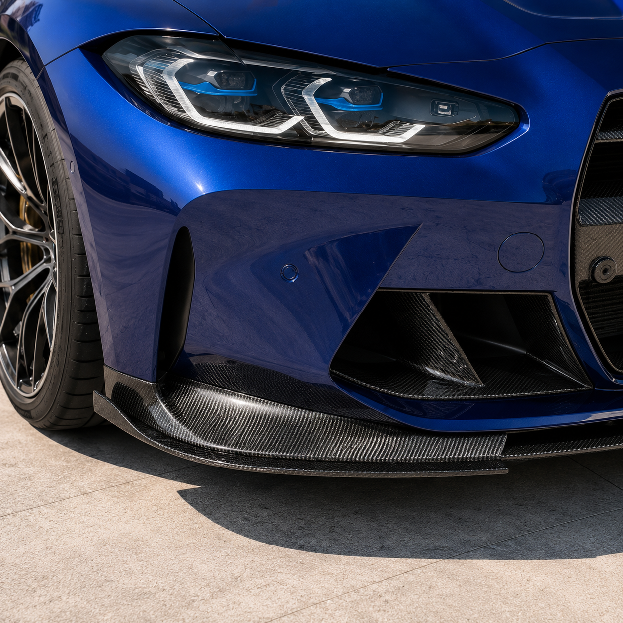 Aggressive M Style Carbon Fiber Front Lip for BMW G80 M3 G82 G83 M4