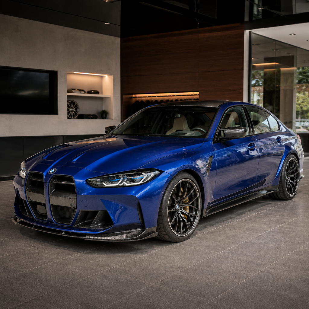 Aggressive M Style Carbon Fiber Front Lip for BMW G80 M3 G82 G83 M4