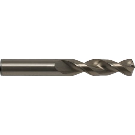 Screw Machine Drill Bit, #21 Size, 135  Degrees Point Angle, Cobalt Steel, Straw/Bronze Finish