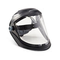 Maxview Faceshield Assembly, Polycardonate Visor, Clear Uncoated Lens, Ratchet Suspension, Black