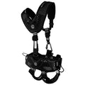 Safety Harness,Aluminum,S/M,Black
