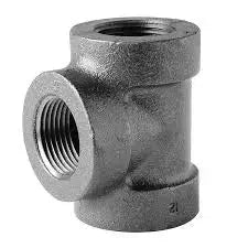 Black Cast Iron Tee Fitting