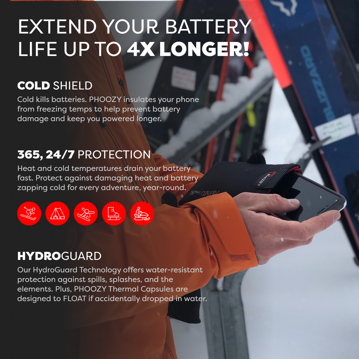 XP3 Rugged Phone Capsule - 4X Battery Life