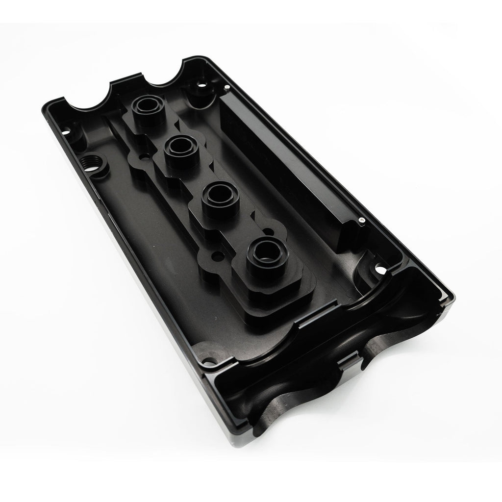 Billet B Series Vented Valve Cover Baffle B16 B18 AN10 For Honda Acura DOHC Vtec