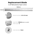 Yescom Paper Cutter Blade Replacement for A3/A4 Stack Trimmer