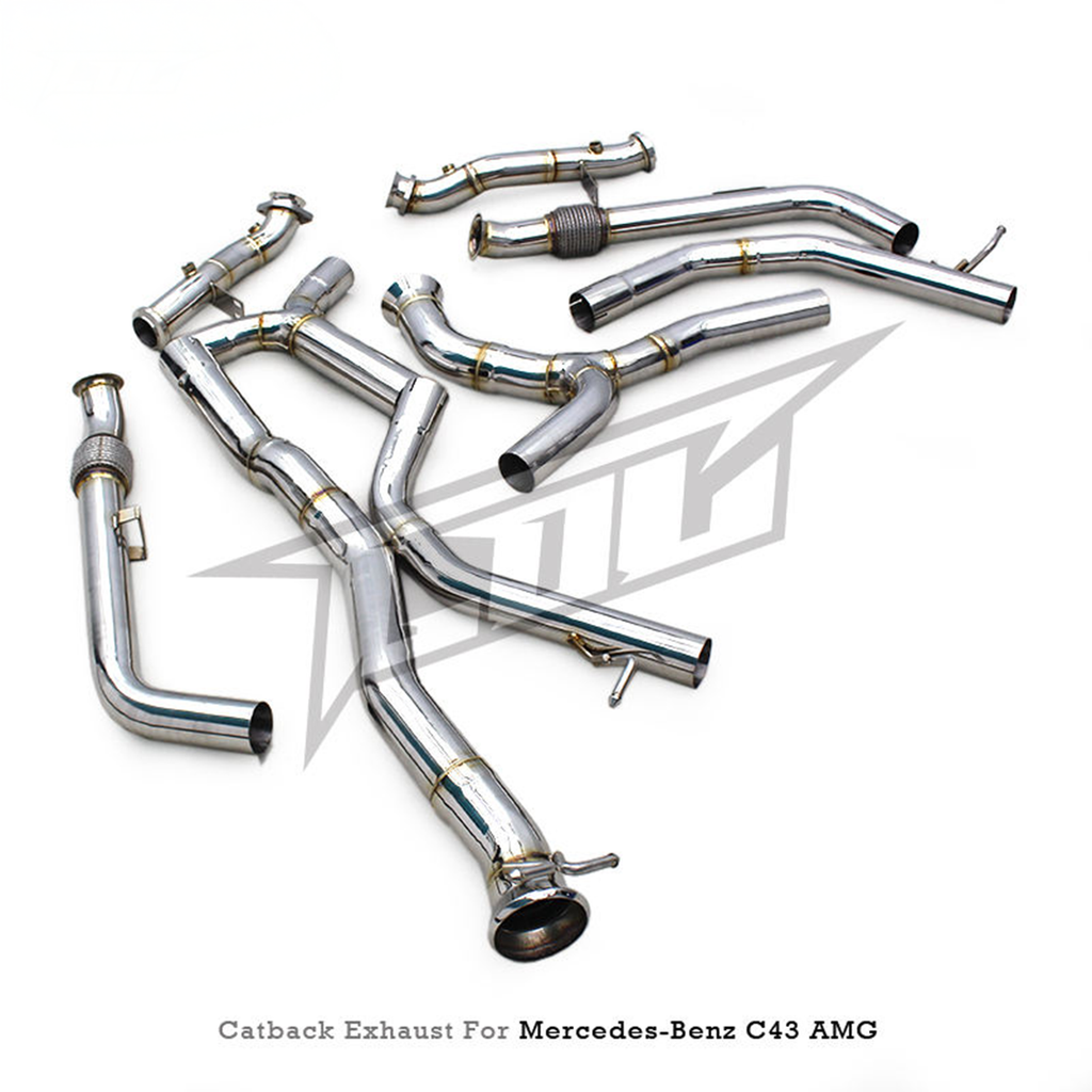 Stainless Steel Catback Exhaust System for Mercedes Benz AMG C43 3.0T