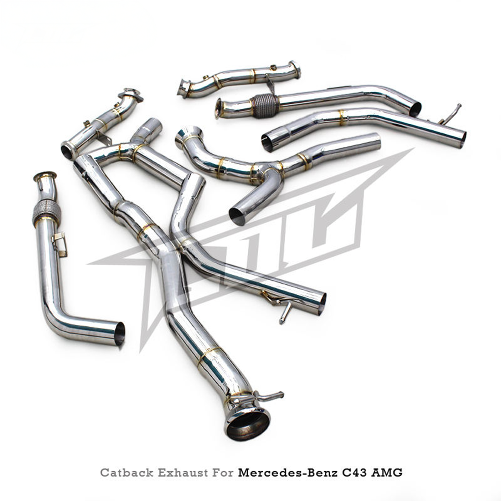 Stainless Steel Catback Exhaust System for Mercedes Benz AMG C43 3.0T