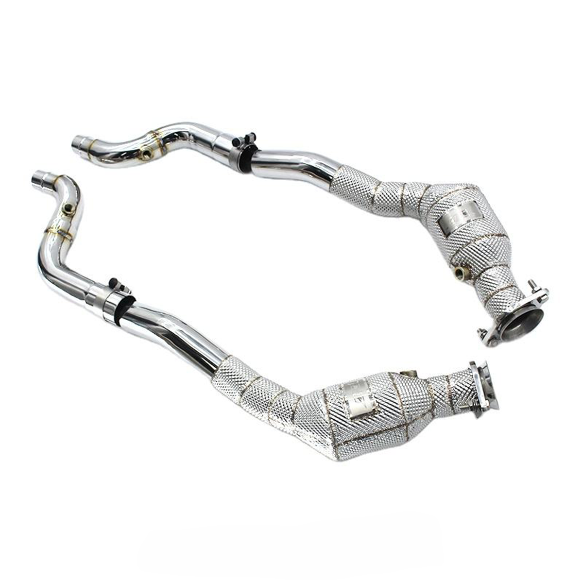 High‑Flow Catted Stainless Steel Downpipe for Jaguar F‑TYPE 3.0T