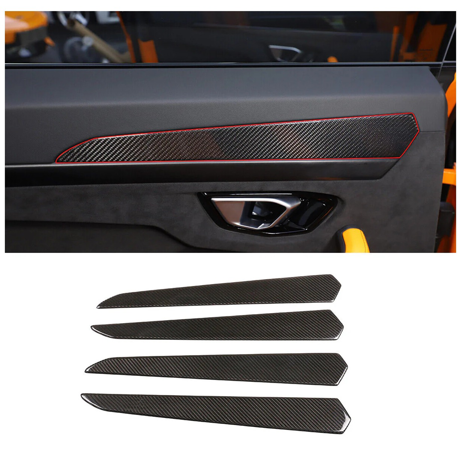 Dry Carbon Fiber Interior Trim Kit for Lamborghini Urus