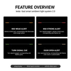TESERY NeuroLight丨Model 3/Y Dashboard RGB Lights with Integrated BSD System