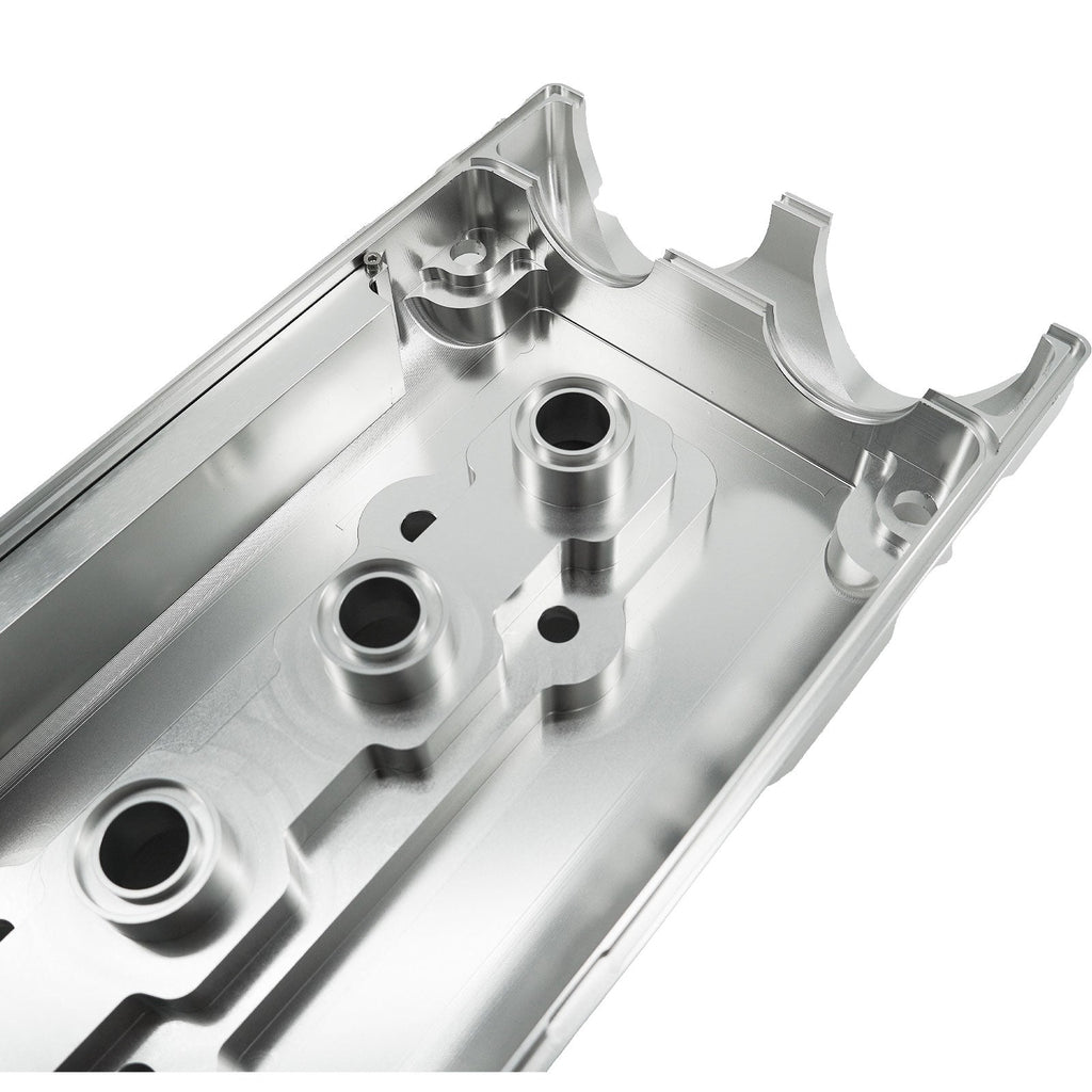 Billet B Series Vented Valve Cover Baffle B16 B18 AN10 For Honda Acura DOHC Vtec