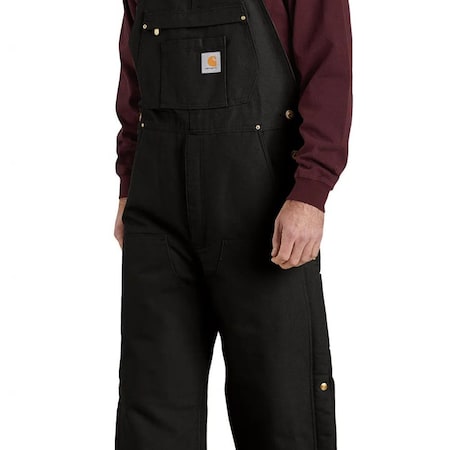 106672 Cotton, 12 oz Fabric Weight, 32 in Inseam, Black, XL