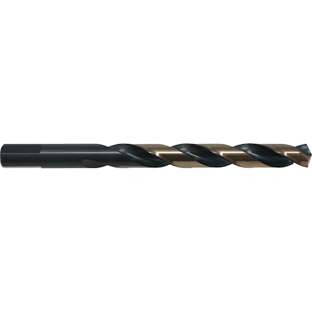 135 Degree Heavy-Duty Jobber Length Drill Cle-Line 1878 Black & Gold HSS RHS/RHC No 47