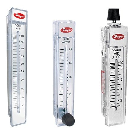 Flowmeter, range 50-500 cc/min air.