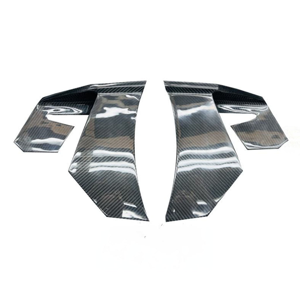 MWD Style Carbon Fiber Rear Diffuser Spats Canards for McLaren GT