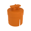1/4" Black Steel Cap for Fire Sprinkler Systems