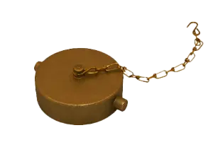 Cap And Chain 2-1/2" Brass Cap For Fire Protection