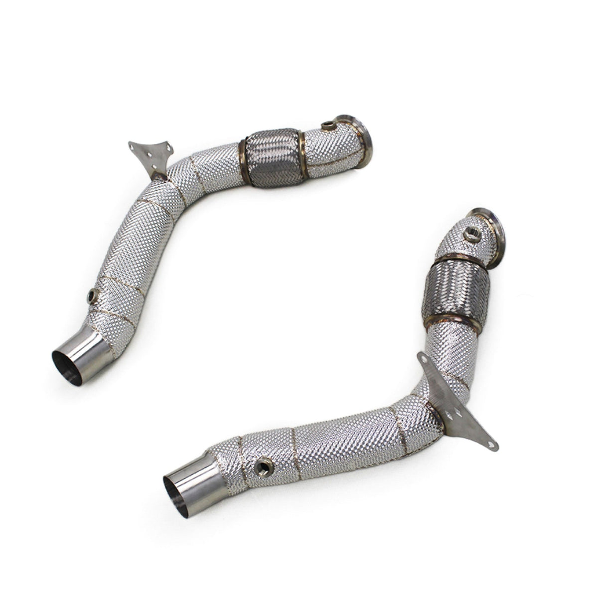 High Flow Exhaust Catless Downpipe Heatshield for Ferrari 488 3.9T V8 GTB Pista Spider