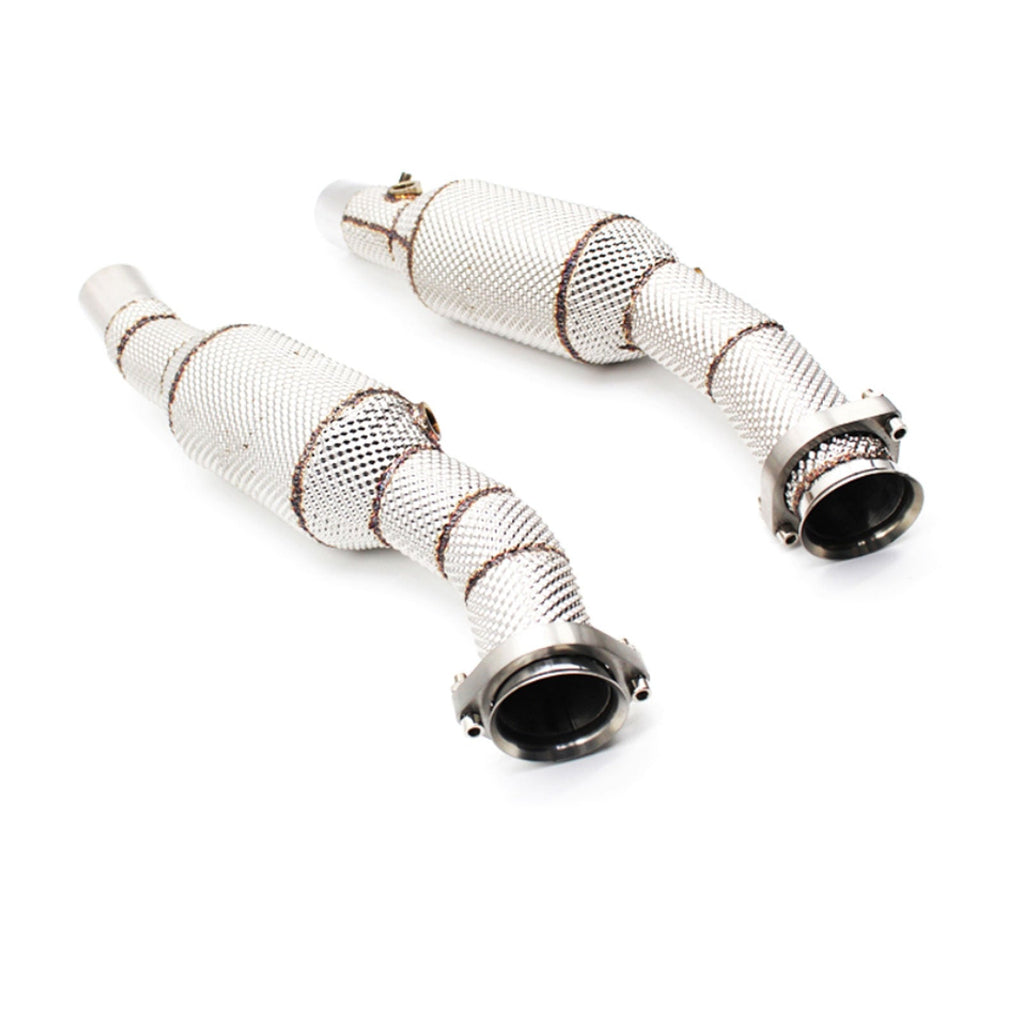Hi Flow Catted Exhaust Down Pipes for Ferrari Modena 360 Spider 3.6L