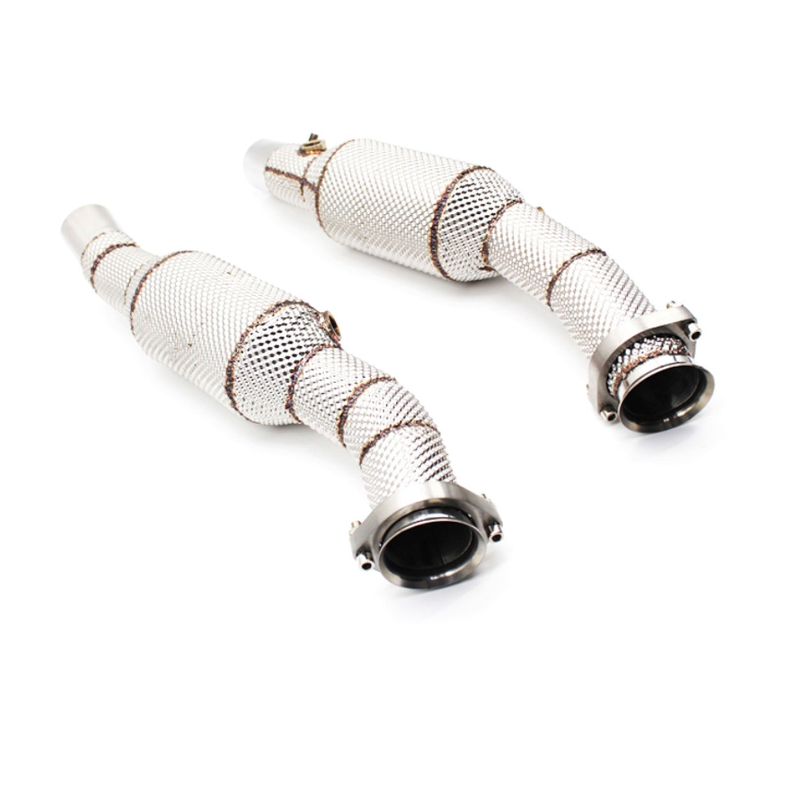 Hi Flow Catted Exhaust Down Pipes for Ferrari Modena 360 Spider 3.6L
