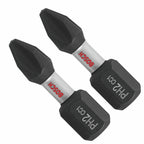 BOSCH ITDPH2102 2 pc. Driven 1 In. Impact Phillips® #2 Insert Bits