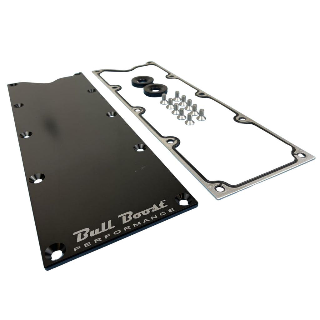 LS Gen 3 Valley Pan Cover Plate with Gasket and Seals Low Profile Custom Knock Sensor LSX LS1 LM7 LR4 LQ4 LS6 L59 LQ9 LM4 L33