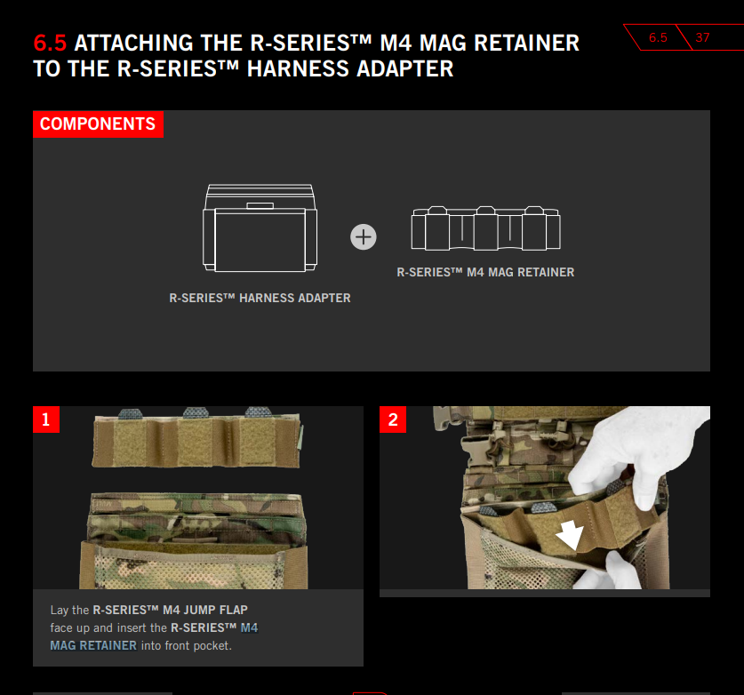 Crye Precision R-Series M4 Mag Retainer (Like-New)