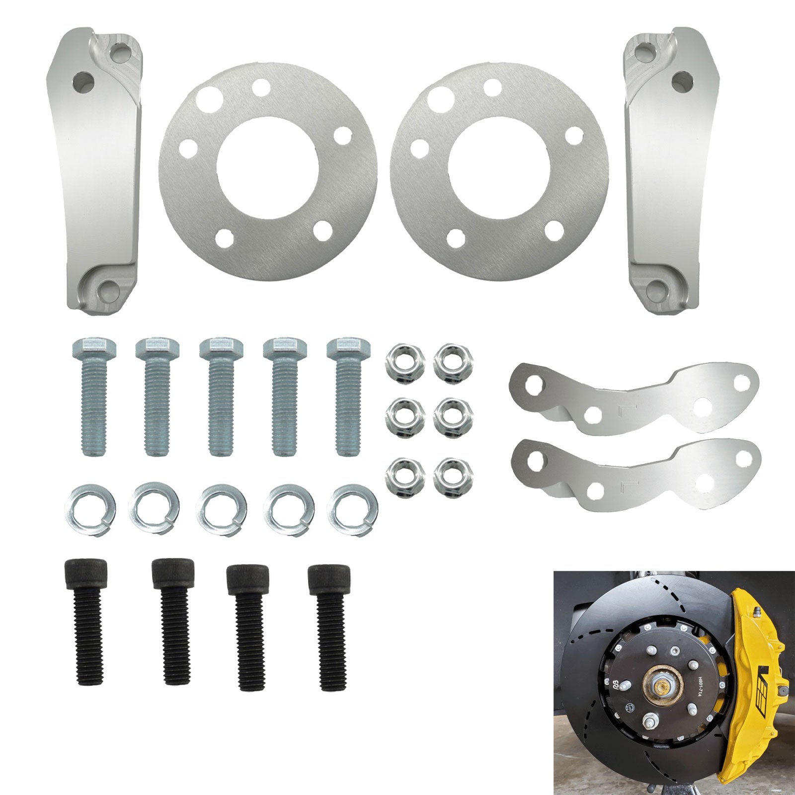 CTS-V Brake Caliper Adapter Kit for MK4 Supra/SC Chassis SC300 SC400 Lexus IS-F