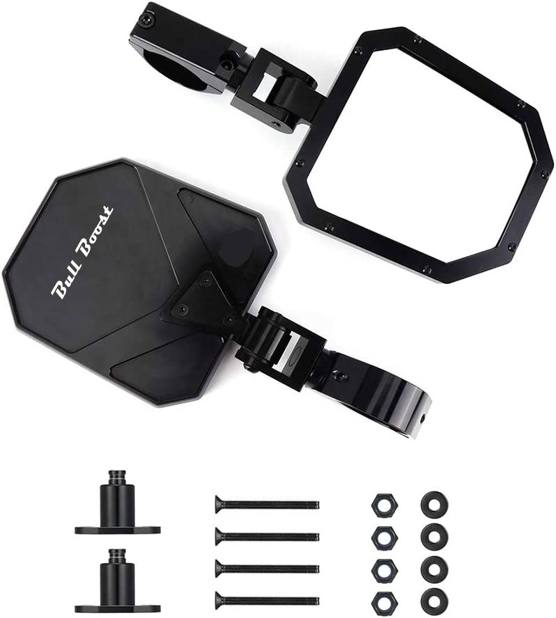 Side Mirrors Can Am Maverick X3 Premium Aluminum w/ Direct & 1.875" Roll Cage