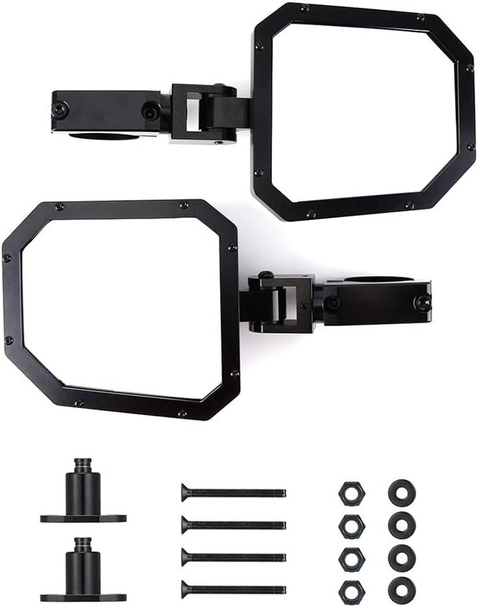 Side Mirrors Can Am Maverick X3 Premium Aluminum w/ Direct & 1.875" Roll Cage