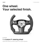 Custom Carbon Fiber Steering Wheel for Tesla Model 3 / Y【F1 Style】