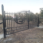 20x8 ft Steel Dual Swing Driveway Gate